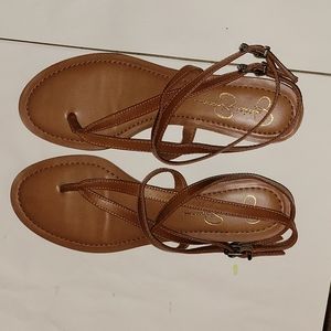 Brown/tan Jessica Simpson sandals